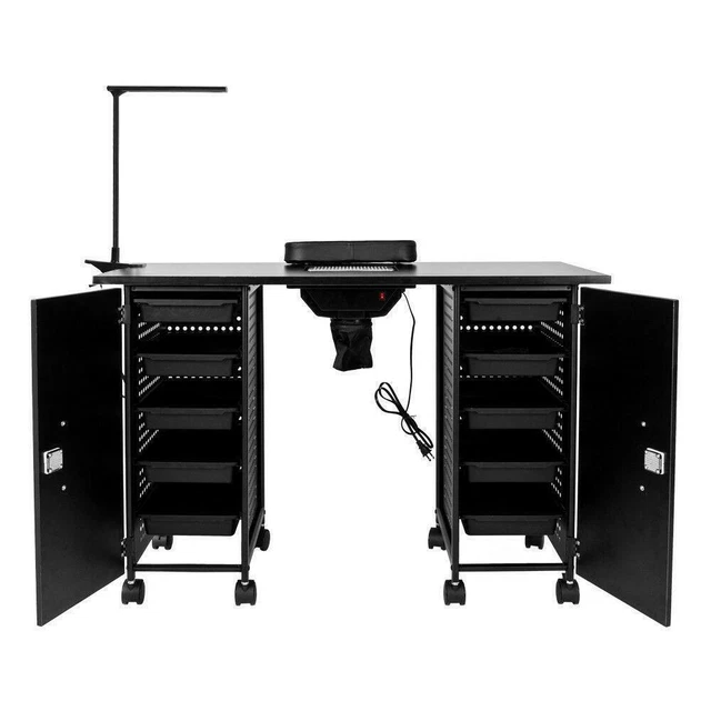 Manicure Nail Table Rolling Station Desk Spa Beauty Salon Equipment Furniture Manicure Nail Table Rolling Station Desk Spa Beauty Salon Equipment Furniture
