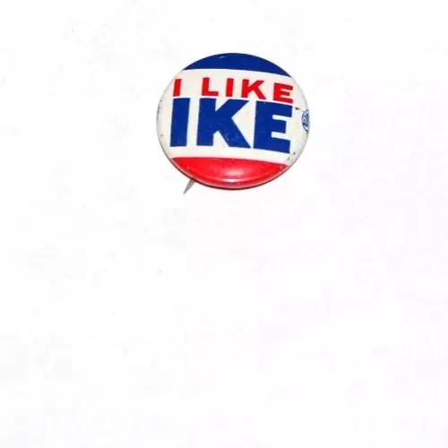 1952 Dwight D Eisenhower I LIKE IKE PRESIDENT campaign pinback button REPUBLICAN