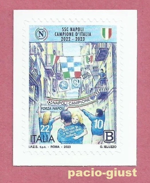 ITALIA 2025 NAPOLI Campione D'italia 2024/2025 Cartolina + Tessera