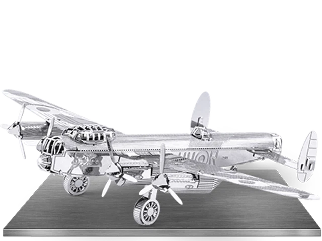 Métal Terre Avro Lancaster Bombardier 3D Modèle Métal + Brucelles 010671