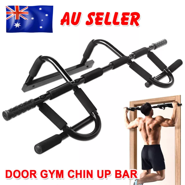 Pull Up Bar Doorway Chin Abs Exercise Home Gym Fitness Strength Workout Indoor