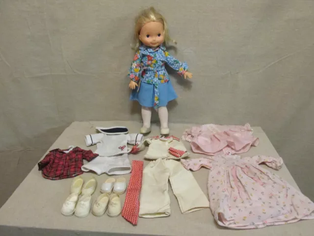 Vintage 1976 Fisher Price My Friend Mandy Doll + Clothes Lot