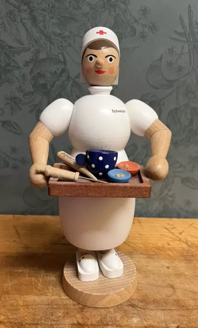 Richard Glasser Siefen Smoking Nurse Incense Burner Erzgbirge Germany