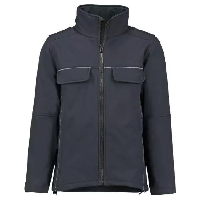 Dienstjacke Softshell Jacke  Feuerwehr Polizei DRK THW mit Schulterklappen