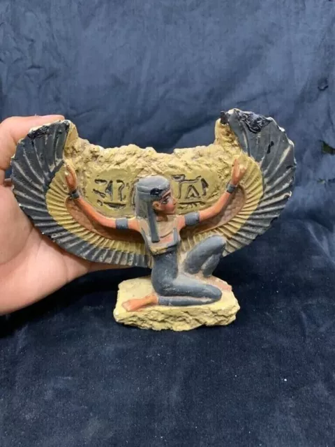 Unique Statue Ancient Egyptian Antiquities Egyptian Winged Goddess Isis Egypt BC