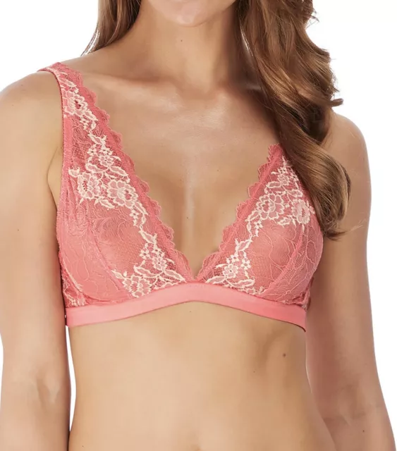 Marks And Spencer Boutique Ladies Plunge Bra Size 28D Strawberry Lace 