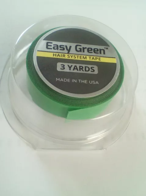 Walker Easy Green Roll Tape Lace wig & toupee Hairpiece Tape (1/2" x 3 Yards)