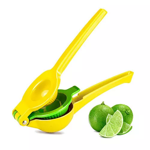 Exprimidor de mano 2 en 1 limón lima exprimidor manual doble prensa jugos de extracción máxima