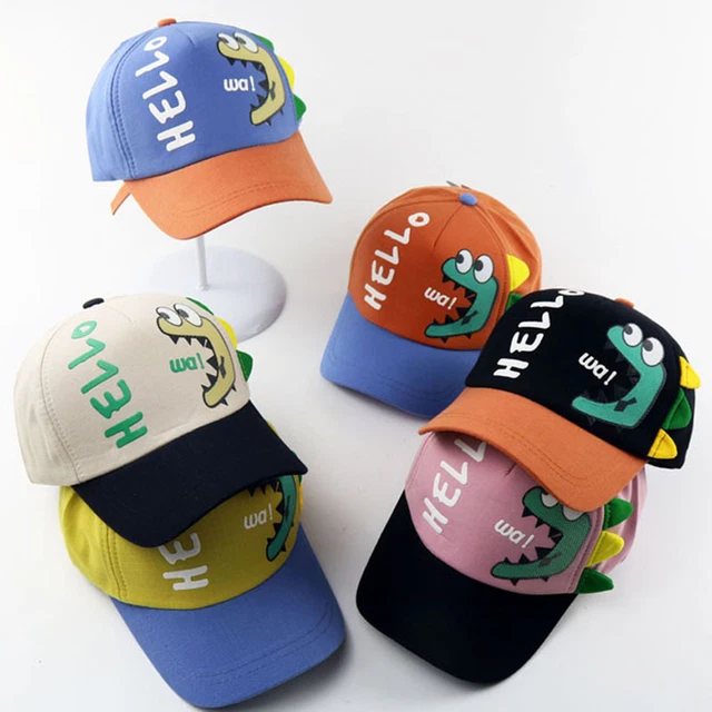 Twill Fitted Cap Bright Color All-match Kids Twill Fitted Cap Sweat Absorption