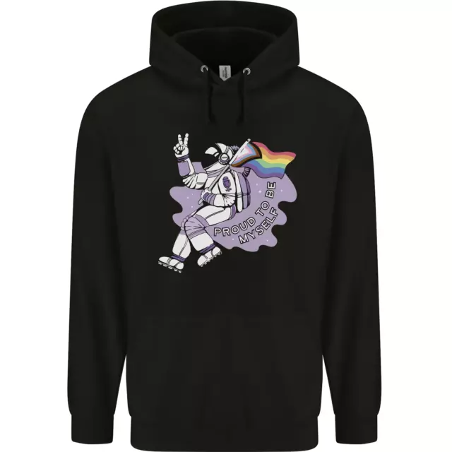 LGBT Astronaut Proud to Be Myself Childrens Kids Hoodie