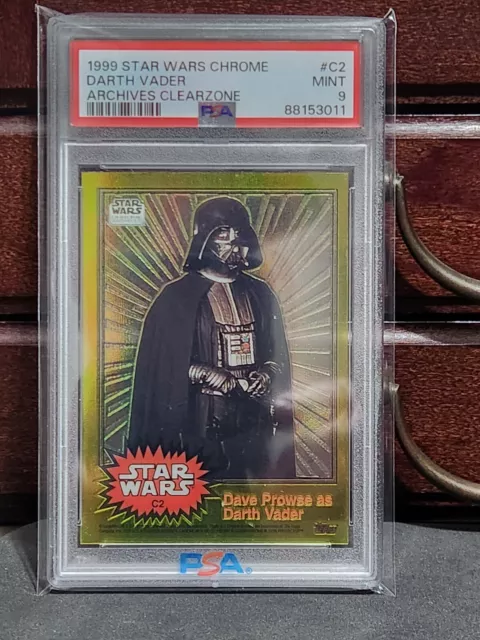 1999 Topps Chrome Archives Star Wars Clearzone C2 DARTH VADER Acetate Insert H2F