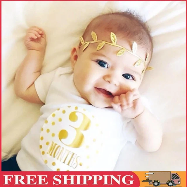 Newborn Baby Monthly Stickers Pregnant Women 1-12 Milestone Memory Photo Props