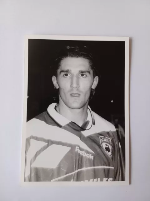 Photographie originale ancienne football Anton Drobnjak Bastia année 1996
