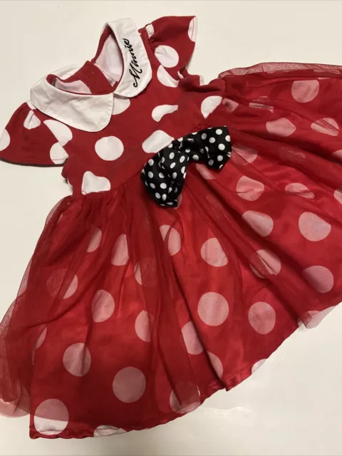Disney Baby by Disney Store Minnie Mouse Dress Halloween 12-18M Frilly Layers