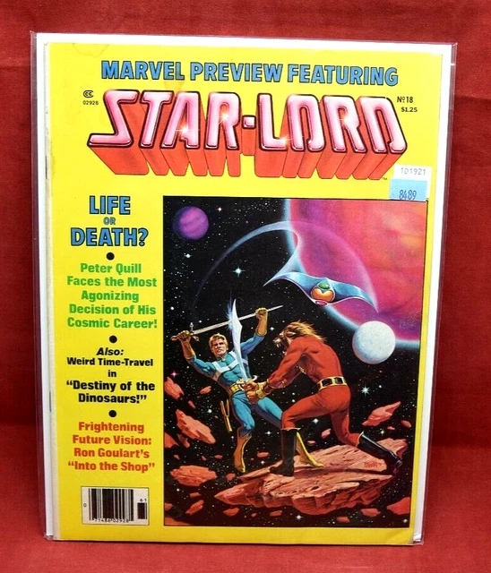Marvel Preview #18 STAR LORD 1979  Vintage featuring Destiny of Dinosaurs 8489