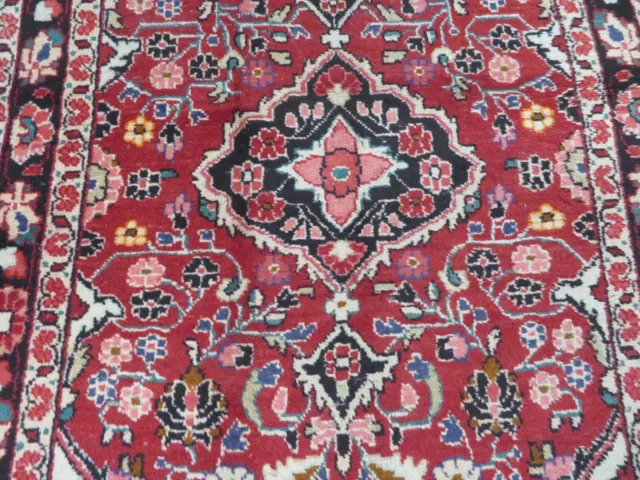 A WONDERFUL OLD HANDMADE TRADITIONAL ORIENTAL WOOL ON COTTON RUG(210x130cm)