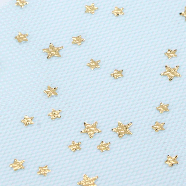 (Bleu Ciel)2 Pièces Tulle Rouleaux Polyester Paillettes Filet Tulle étoiles
