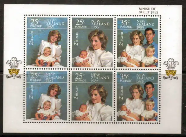 New Zealand Sgms1375 1985 Health Stamps Mnh