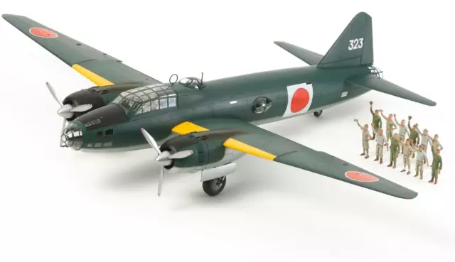 Tamiya 61110 1/48 Scale WWII IJA Mitsubishi G4M1 Model 11(Betty)w/17 Figures Kit