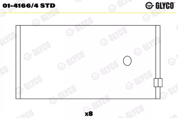 GLYCO Pleuellager 01-4166/4 STD für FORD