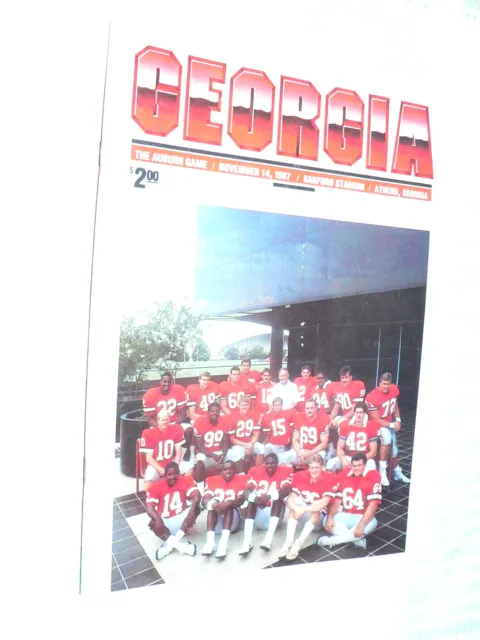Georgia  vs. Auburn  Program November 14, 1987
