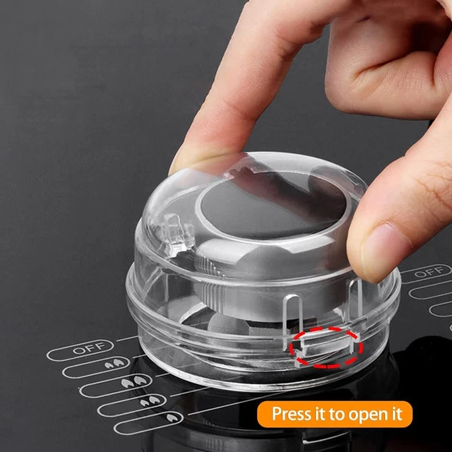 4Pcs/Set Clear View Child Baby Kitchen Safety Oven & Stove Knob Covers Universal