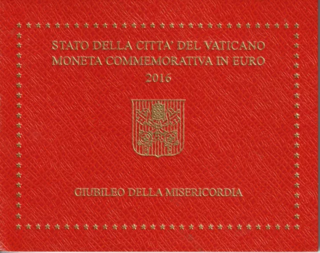 Mds Vatikan Vaticano 2 Euro 2016 "Jubiläum Der Barmherzigkeit" Im Folder