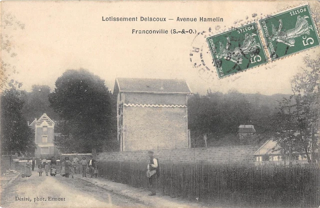 CPA 95 FRANCONVILLE LOTISSEMENT DELACOUX AVENUE HAMELIN (cliché pas courant