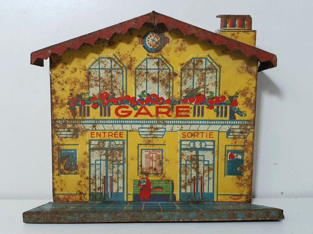 Jep 0 Unis France Gare Station Métal Bon État Début Xxè