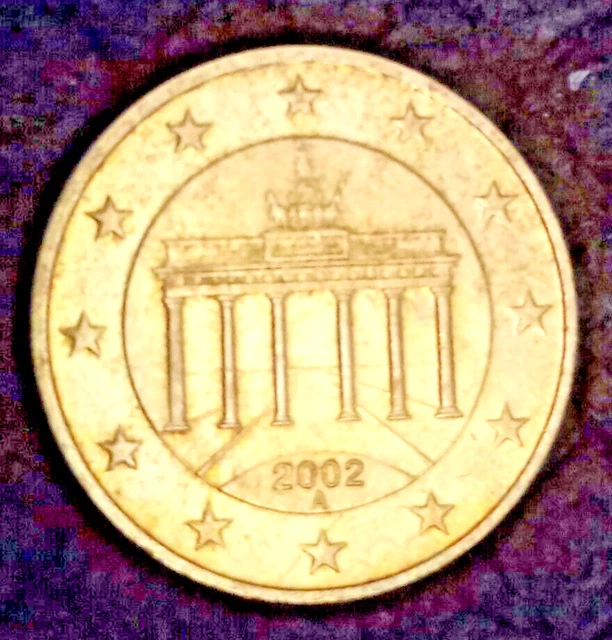 Germany 10 Euro Cents Year 2002 Coin EXCELLENT CONDITION