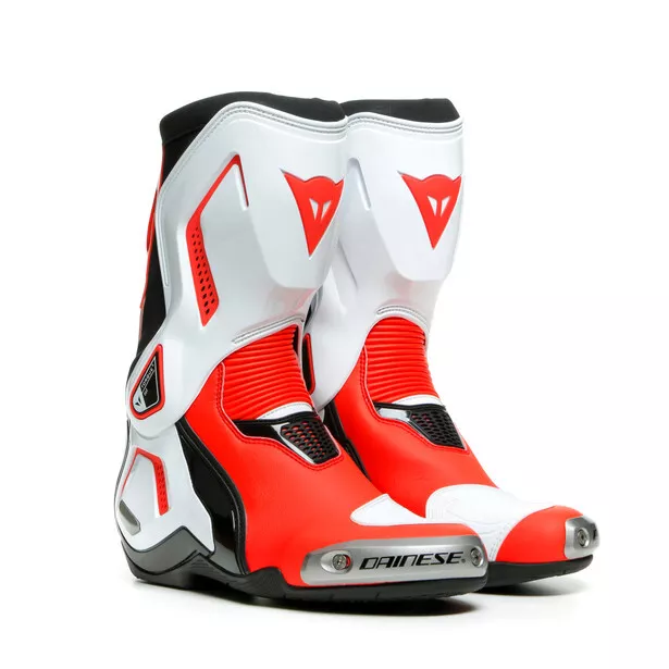 Dainese Torque 3 Out Lady Damen Motorradstiefel Gr. 37 EU Schwarz Weiß Fluo-Rot