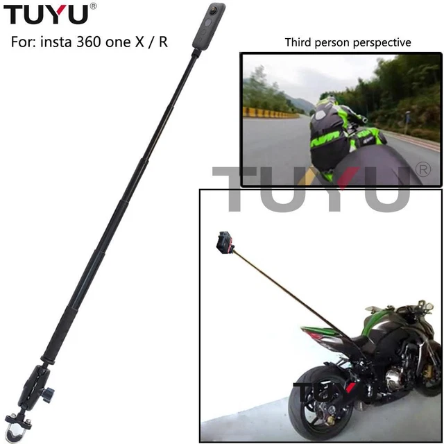 Tuyu Motorcycle Bike Camera Mount Bracket Stand for Insta360 One R Invisible Sel