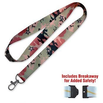 Lucky Line C202 Designer Lanyard Camouflage with UPC