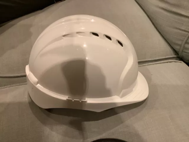 JSP Hard Hat Safety Helmet White Vented