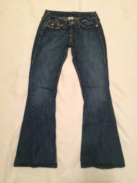 NWOT tags True Religion Women's Jeans Size 27 Joey T Big T boot cut $140