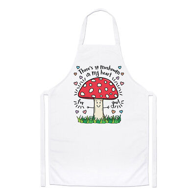 There's So Mushroom In My Heart For You Chefs Apron - Funny Valentine' Day BBQ