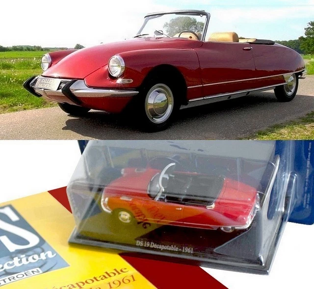 Voiture Miniature 1/43 Citroën DS 19 Décapotable Norev - 1963 - Métal Cabriolet Collection