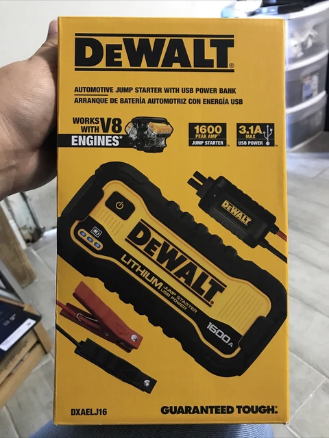 Brand new sealed DEWALT 1600 Peak Amp Lithium Jump Starter DXAELJ16