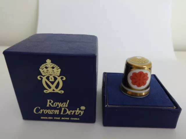 Royal Crown Derby "The Derby Collection" Ambassador Thimble, 1987