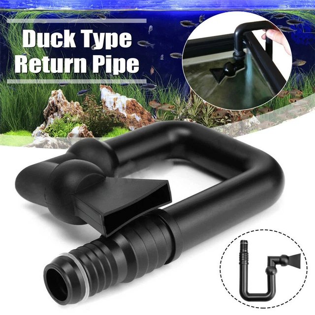 Aquarium Multi Angle Outflow Pipe with Duck Bill Hose For Sump Tank Fish Pump
