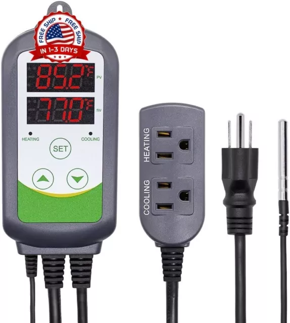 Controlador digital de temperatura termostato monitor control remoto dispositivos