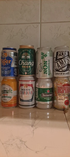 3 Poland, 1 Canada, 2 Thailand, 1 Ireland, 1 Holand 0,33l cans