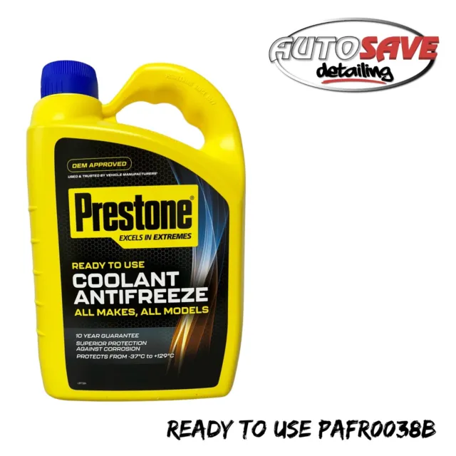 Prestone Antifreeze Ready to Use Mixed Summer Winter Engine Coolant 4 Litre