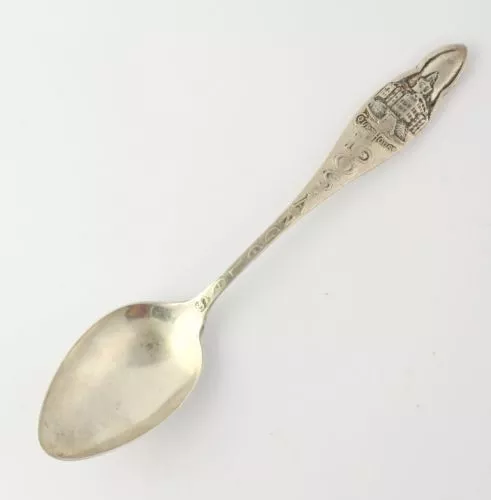 Los Angeles California Court House Souvenir Spoon Sterling Silver Travel Vintage