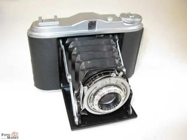 Agfa Isolette V Objektiv Agnar 1:4,5/85 mm 6x6 Klappkamera mit Blitzschuh
