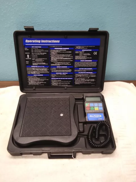 Blue Point Portable Electronic Refrigerant Scale ACT120A Mint A/C Charging Tool