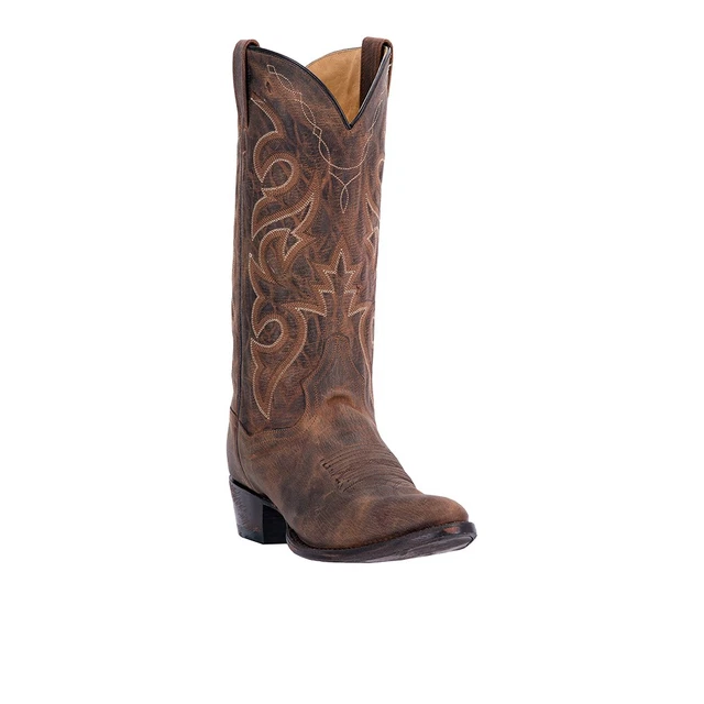 Postal Postal DAN POST BOOTS Renegade Embroidered Round Toe Cowboy Mens Brown Casual ...