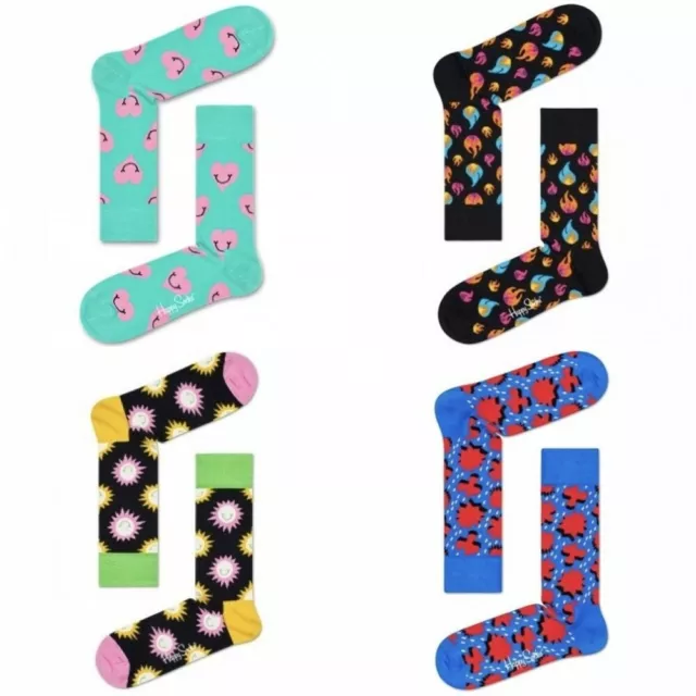 Happy Socks - Singolo* Big Dot, Diamante, Argilla, Frutta, Animale, Righe - EU 41-46 3