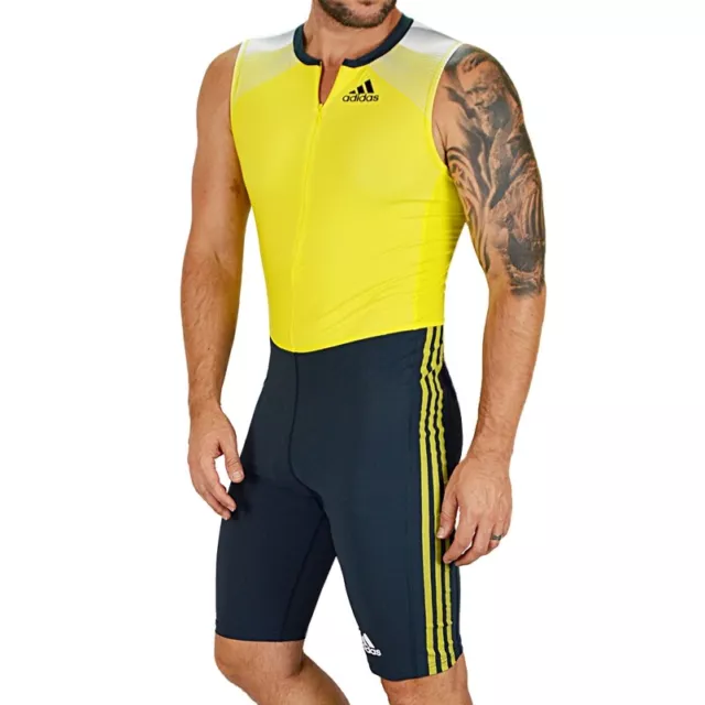 Adidas Speed Suit Herren Profi Leichtathletik Sprint Wettkampf Anzug Laufanzug