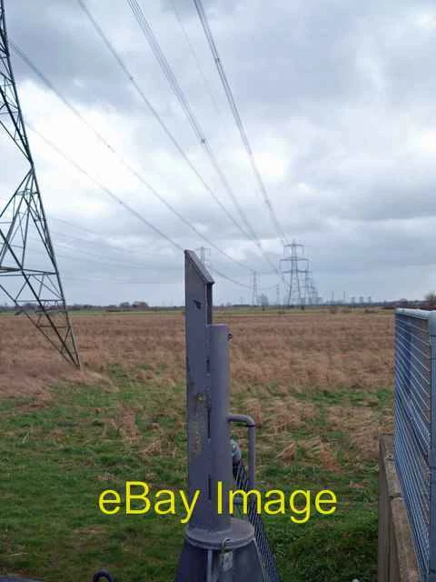Photo 6x4 Pylons across the flood plain of the River Trent Walkerith From c2008
